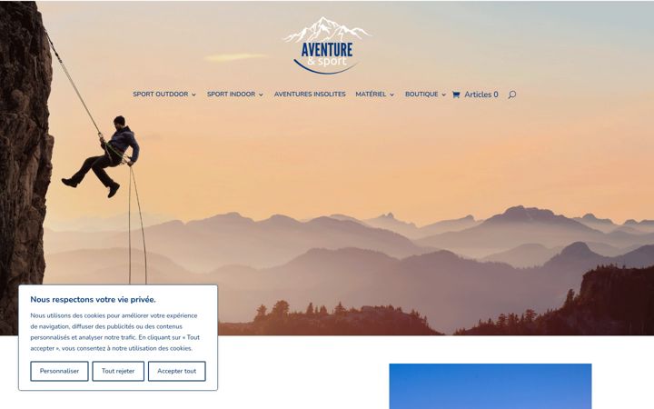 Screenshot of aventureetsport.com