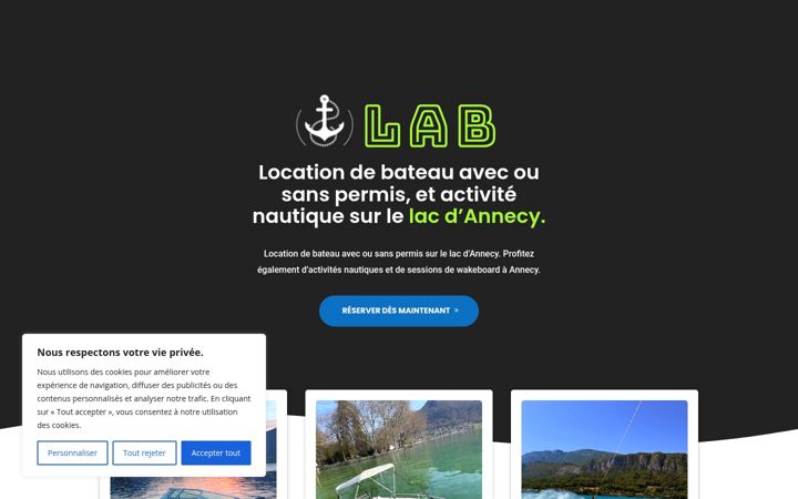 Screenshot ta' aventures-nautiques-annecy.fr