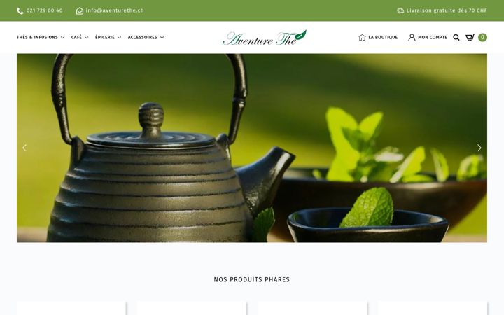 Screenshot of aventurethe.ch