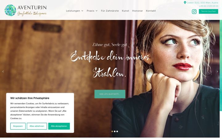 Screenshot of aventurin.at