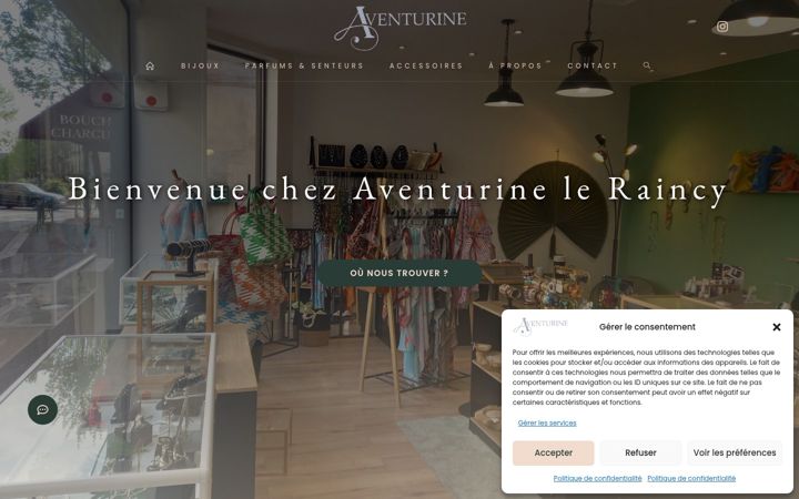 Skærmbillede af aventurine-leraincy.fr