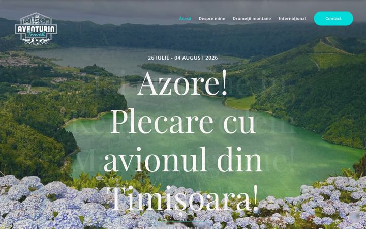 Ekrānuzņēmums no aventurintravel.ro