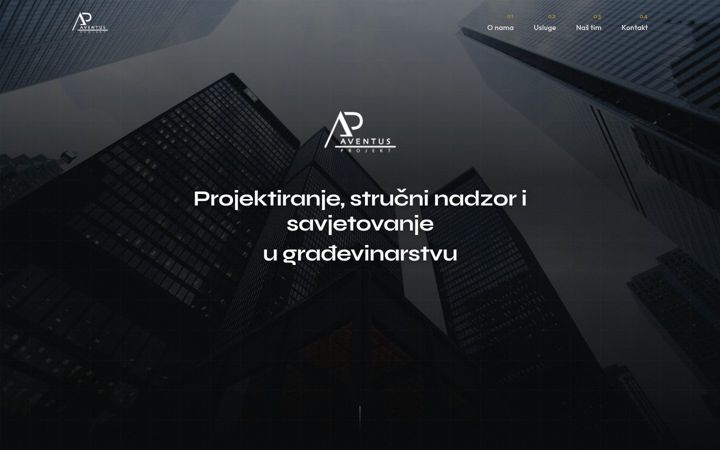 Screenshot of aventus-projekt.hr