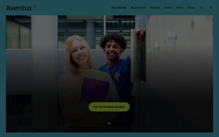 Snímek obrazovky aventus.nl