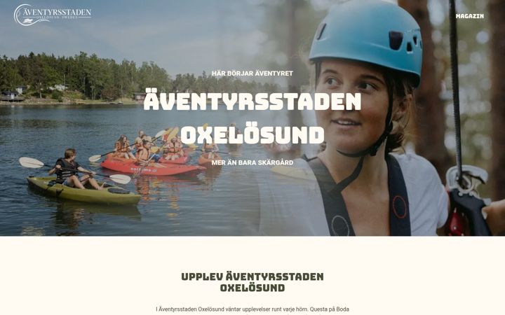 Screenshot of aventyrsstaden.se