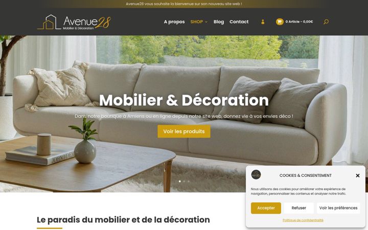 Screenshot of avenue-28.fr