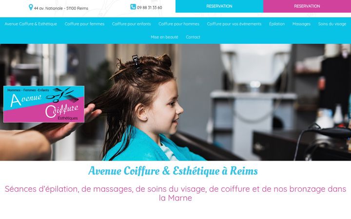 Screenshot of avenue-coiffure-esthetique.fr
