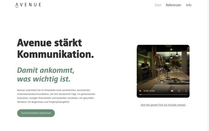 Screenshot of avenue.ch