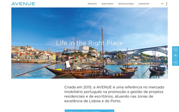 Screenshot of avenue.pt