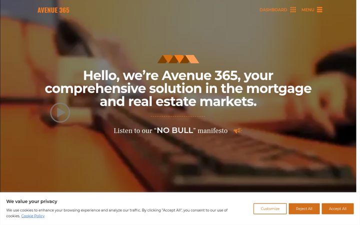 Screenshot of avenue365.com