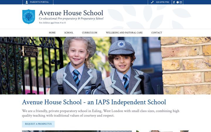 Screenshot of avenuehouse.org
