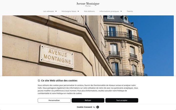 Screenshot of avenuemontaigneguide.com