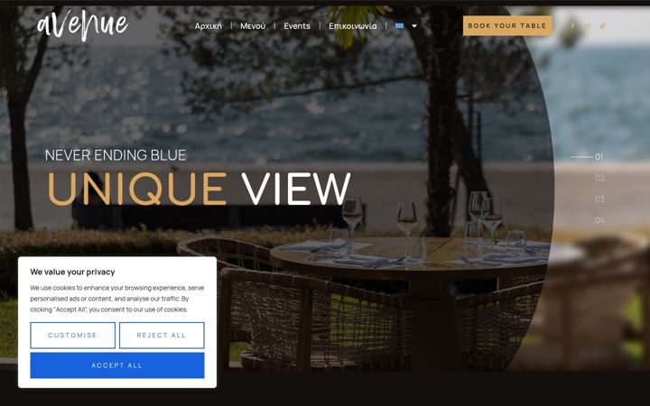 Screenshot of avenuethess.gr
