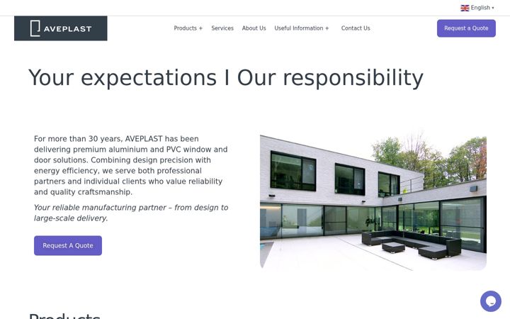 Screenshot of aveplast.eu