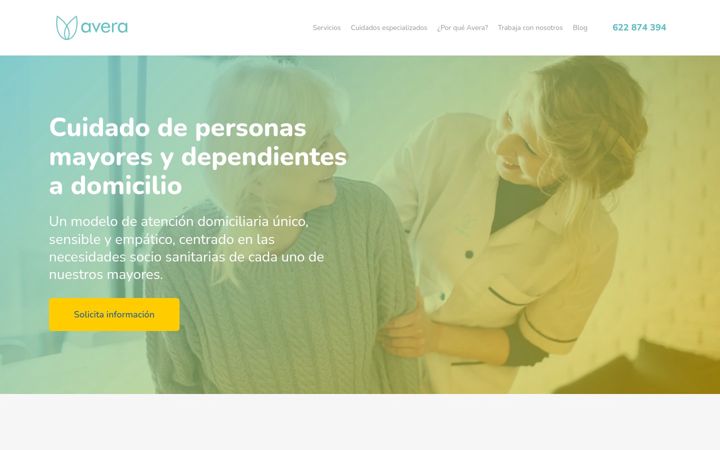Screenshot of avera.es