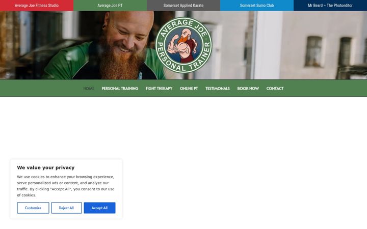 Screenshot of averagejoept.com