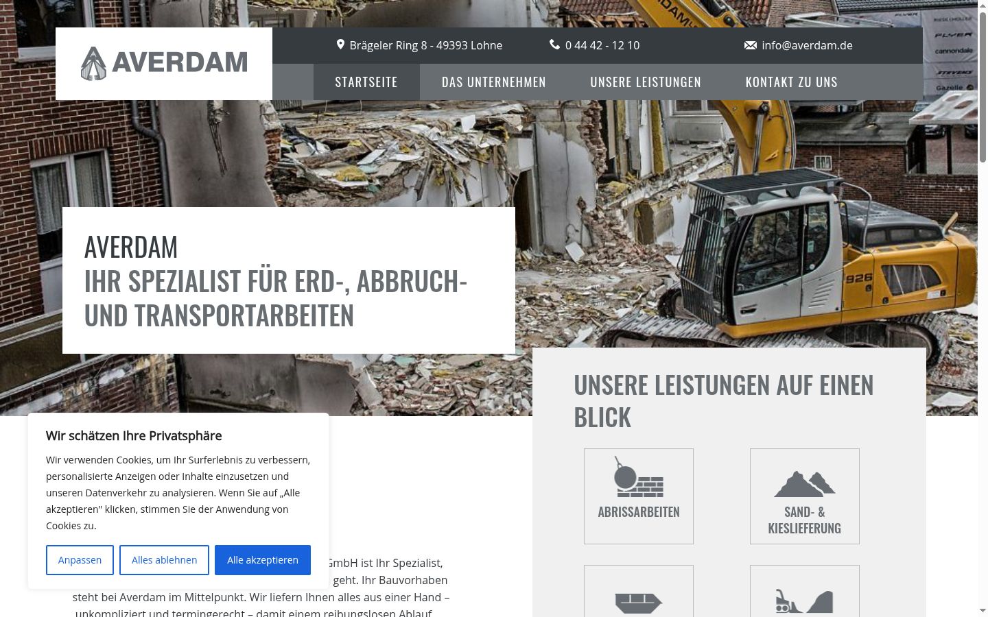 Screenshot tal-banner tal-kunsens muri qabel kwalunkwe interazzjoni