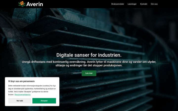 Screenshot of averin.no