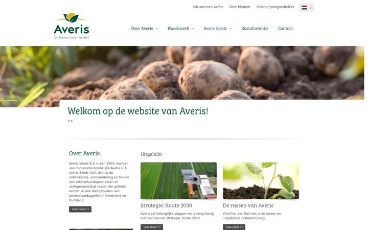 Screenshot του averis.nl