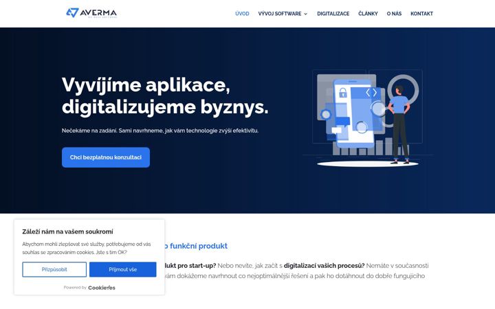 Screenshot of averma.cz