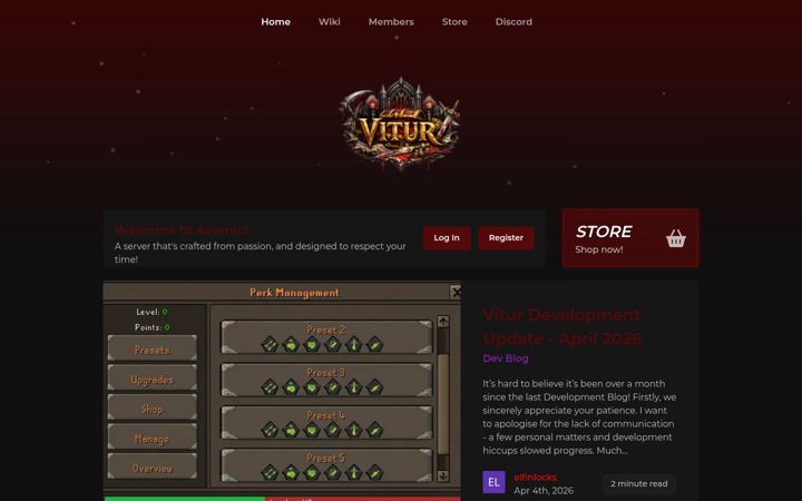 Screenshot of avernic.io