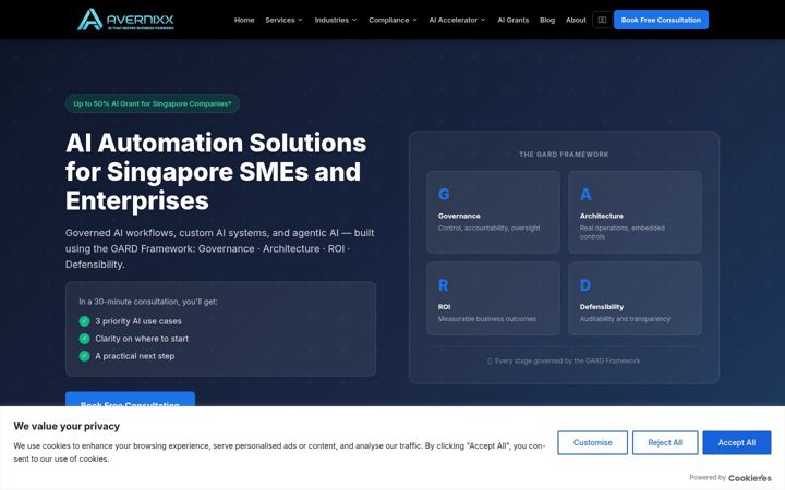 Screenshot of avernixx.com