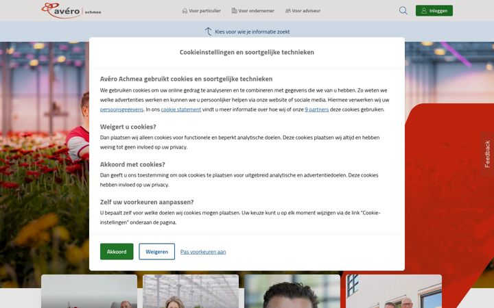 Screenshot of averoachmea.nl