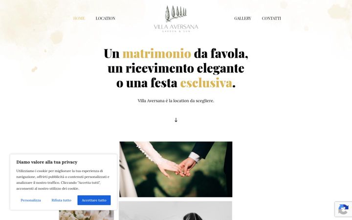 Screenshot of aversanavilla.com