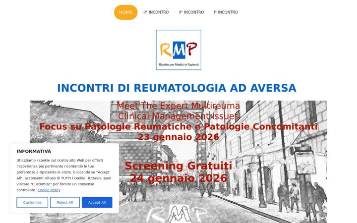 Skjermbilde av aversareumatologia.it