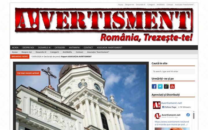 Screenshot of avertisment.eu