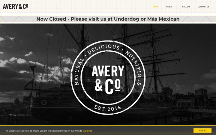 Screenshot ta' averyandco.co.uk