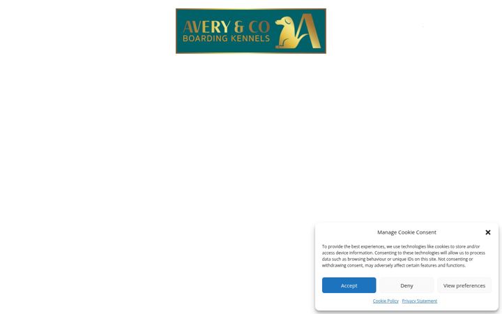 Screenshot of averyboardingkennels.co.uk