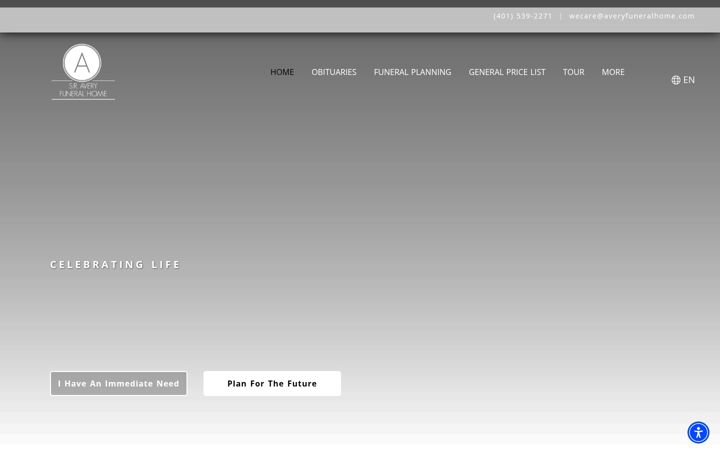 Screenshot of averyfuneralhome.com