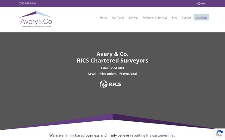 Screenshot of averysurveys.co.uk