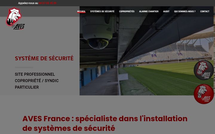 Skærmbillede af aves-france.fr