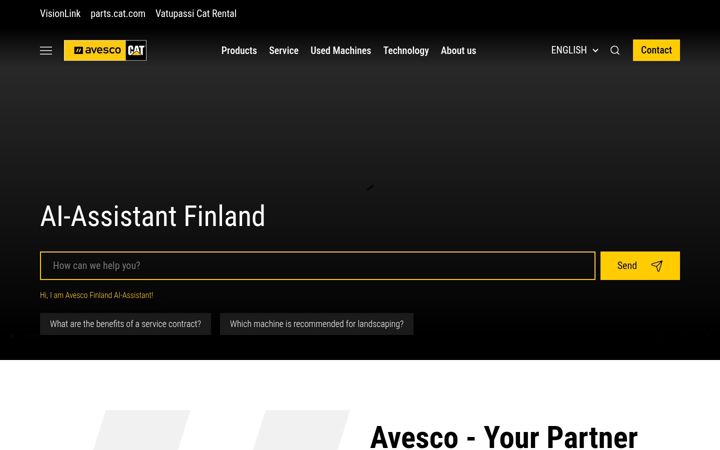 Screenshot of avesco-cat.fi