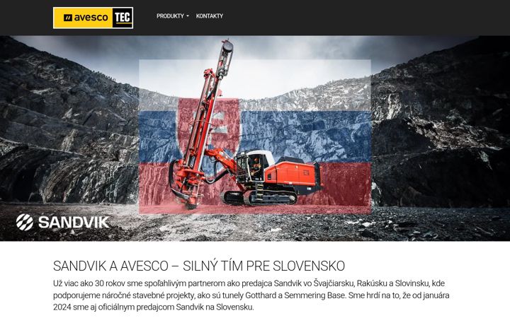 Screenshot di avesco.sk