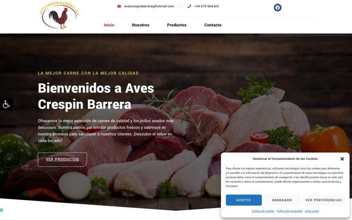 Screenshot of avescrespinbarrera.com