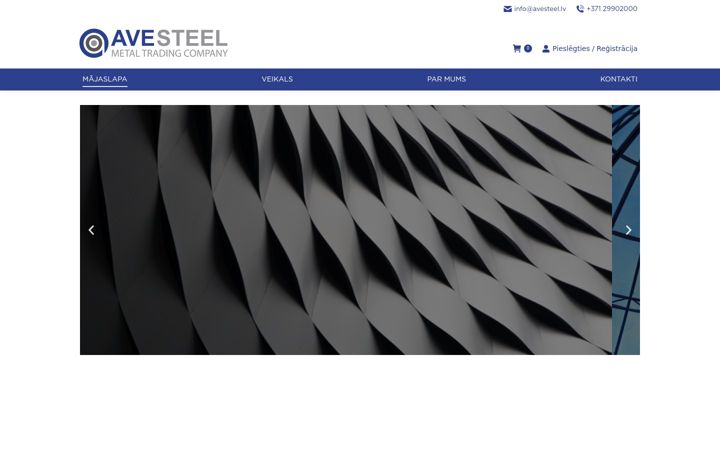 Screenshot of avesteel.lv