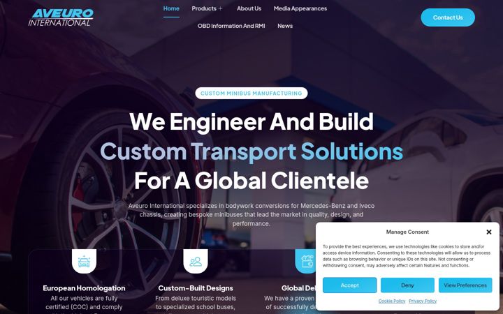 Screenshot of aveuro.com