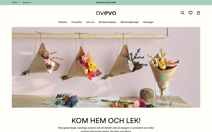 Screenshot of aveva-design.se