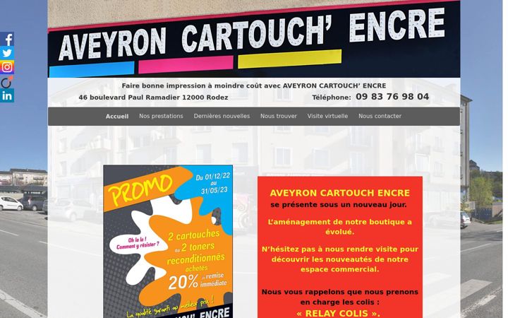 Zrzut ekranu aveyron-cartouche-encre.fr