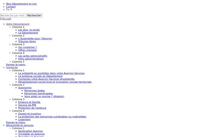 Screenshot di aveyron.fr