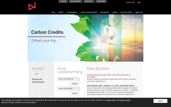 Screenshot of avfuel.com