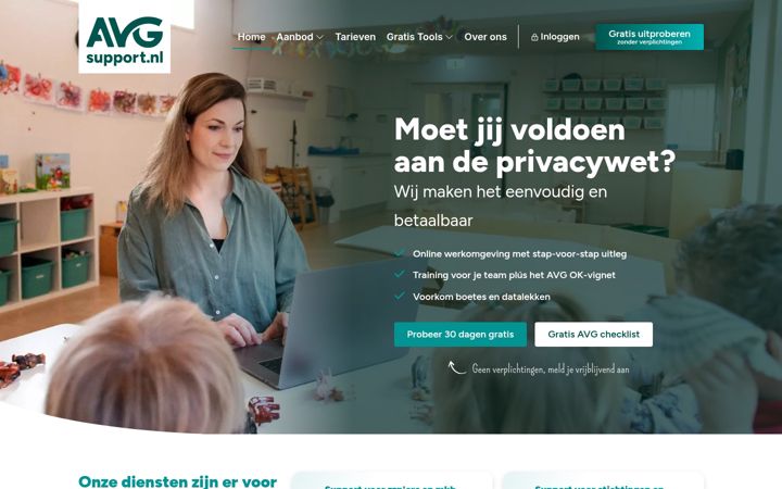 Screenshot of avg-programma.nl