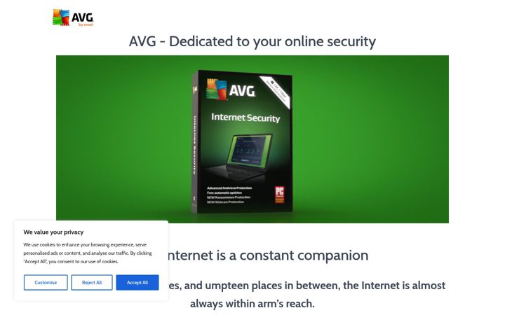 Screenshot of avg.co.ke