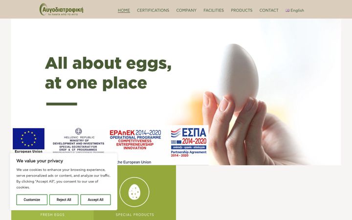 Screenshot of avgodiatrofiki.gr
