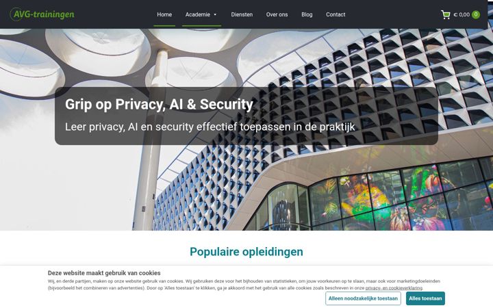 Screenshot of avgtrainingen.nl