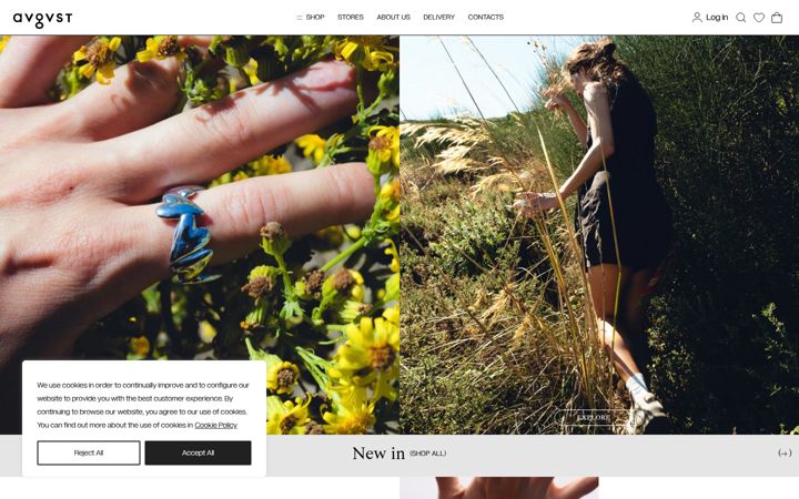 Screenshot of avgvstjewelry.com