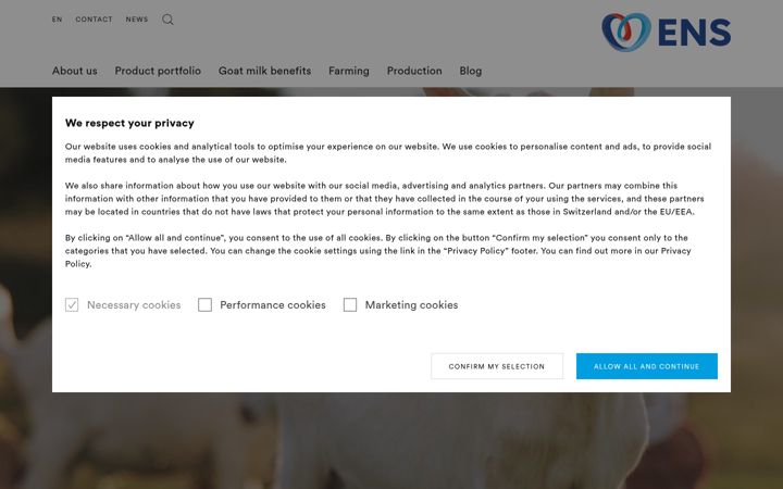 Screenshot of avhdairy.nl